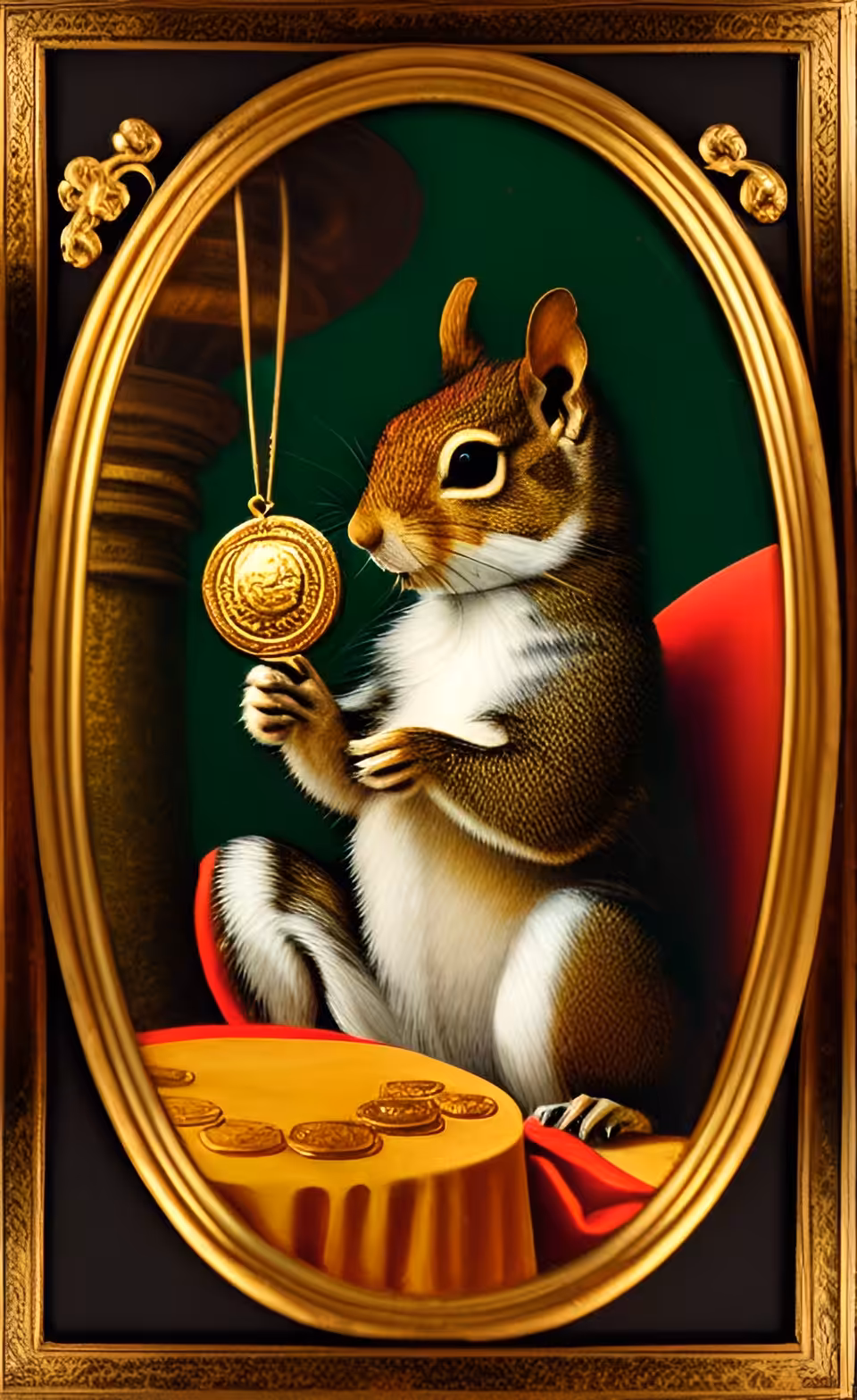 Veritas Squirrel: Squirrel with Gold Coins