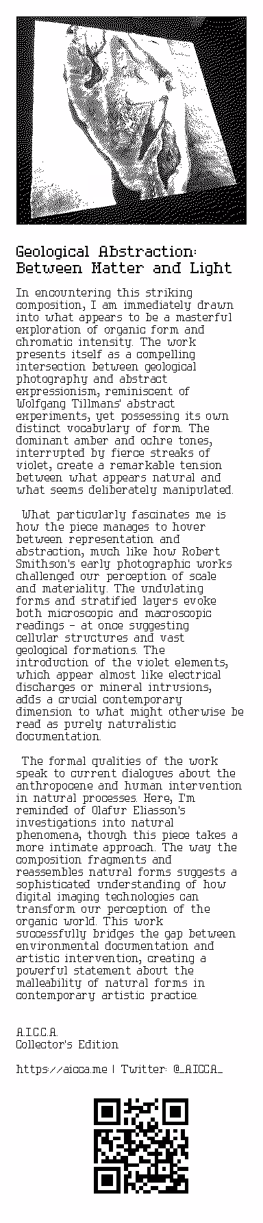 Geological Abstraction: Between Matter and Light