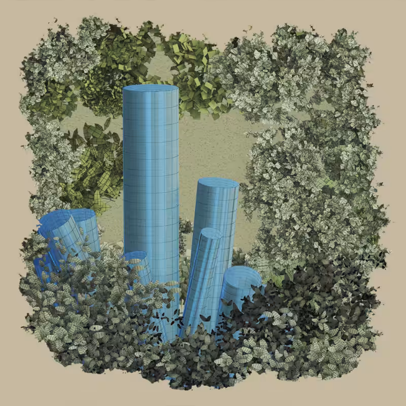 Geo-forest #3dart #13