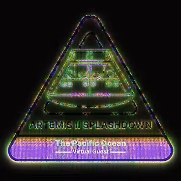 Empress Trash's Party Time: Artemis II Splashdown Virtual Guest Badge Remix (Empress FOC Edition)