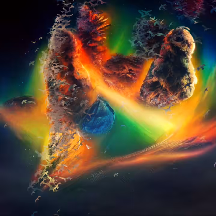 space and bird