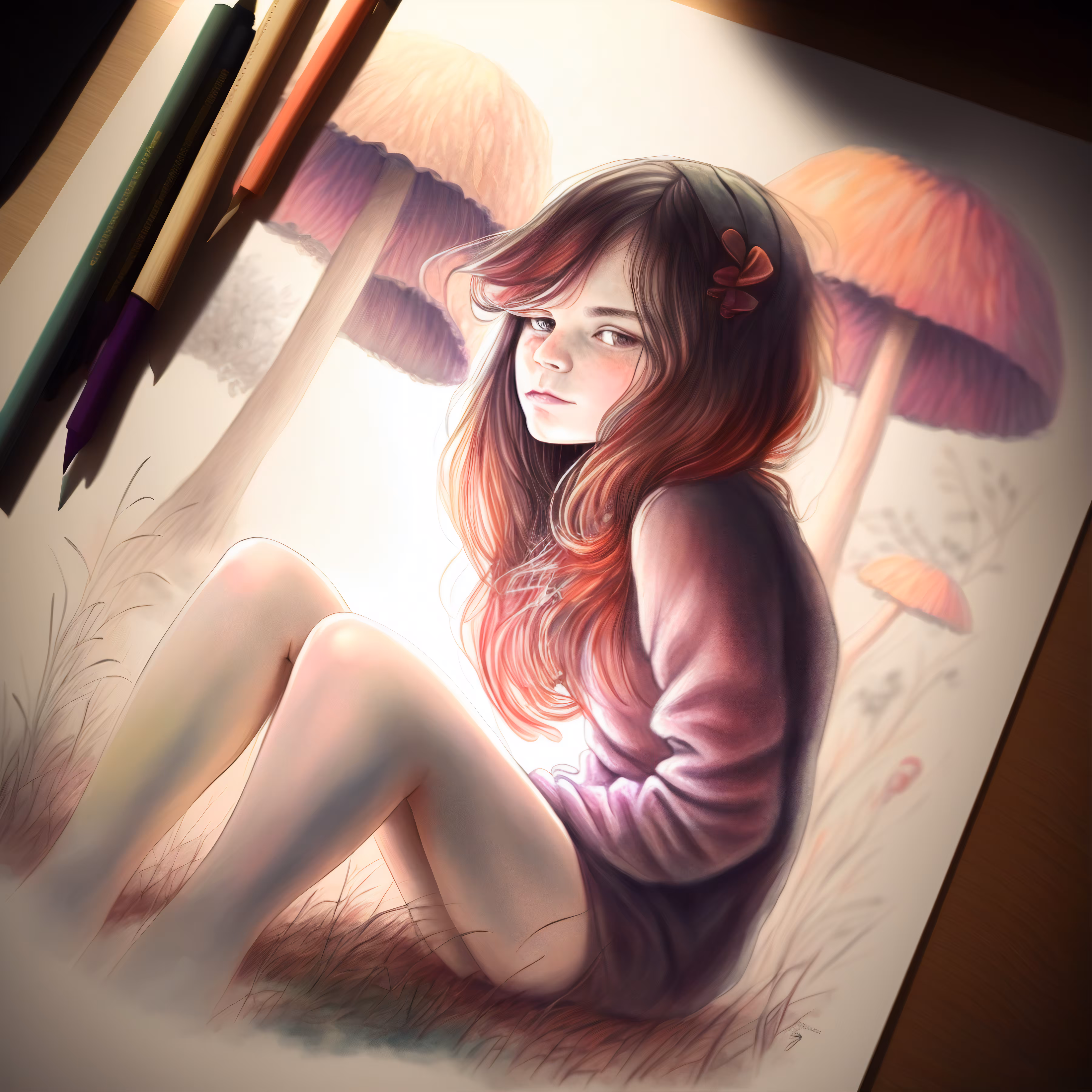 Digital  drawing: Girly....#32