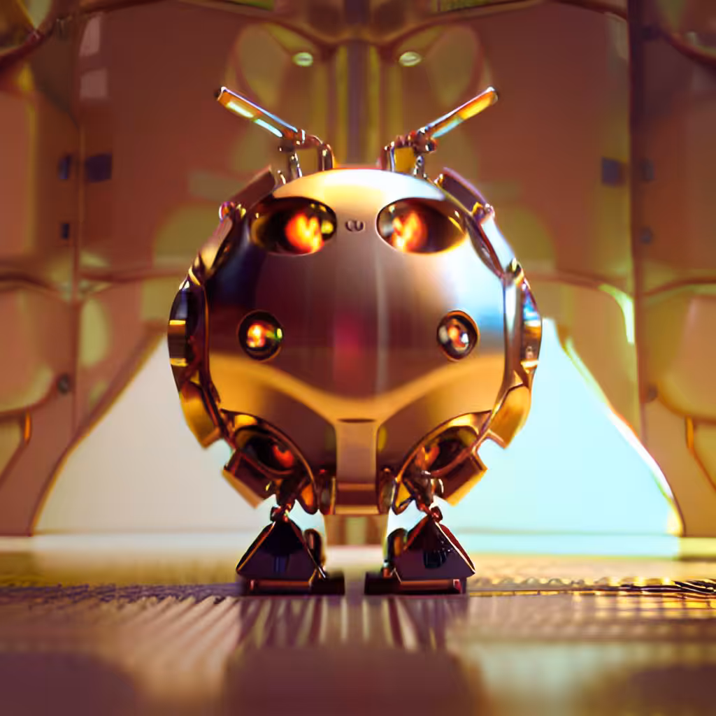 Golden Robotic Apples #52