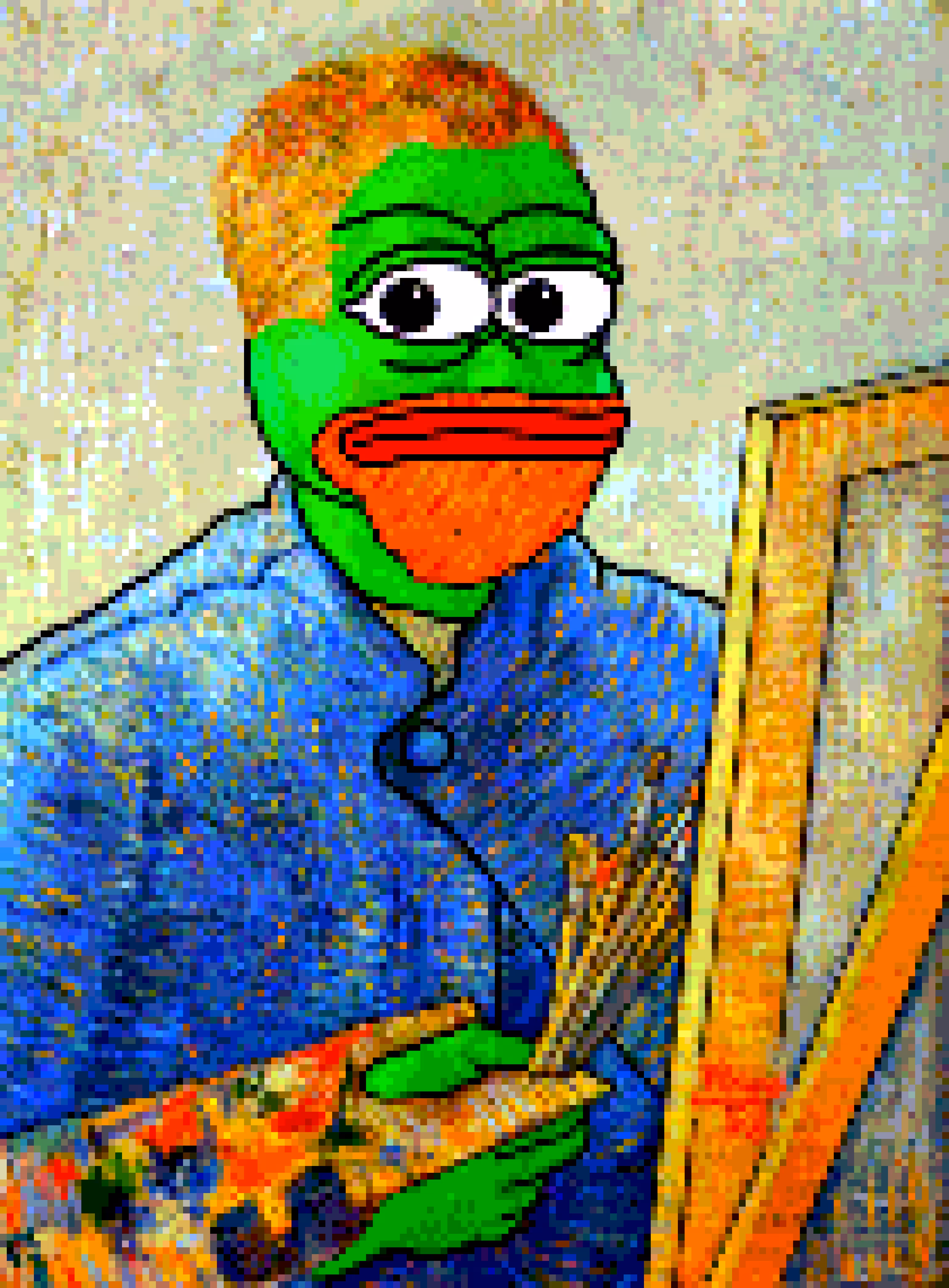 Van PePe Gogh Self-Portrait as a Painter