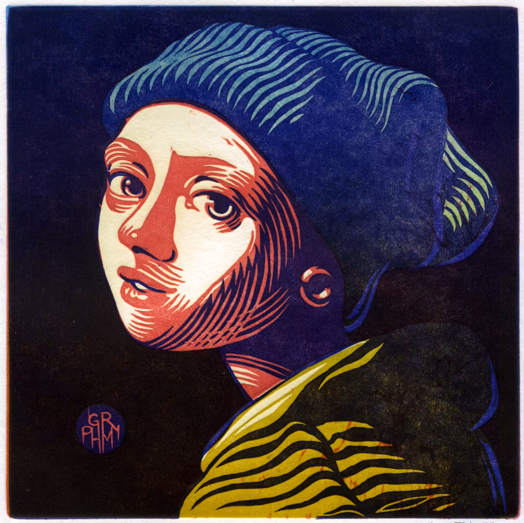 Girl with an ear tunnel