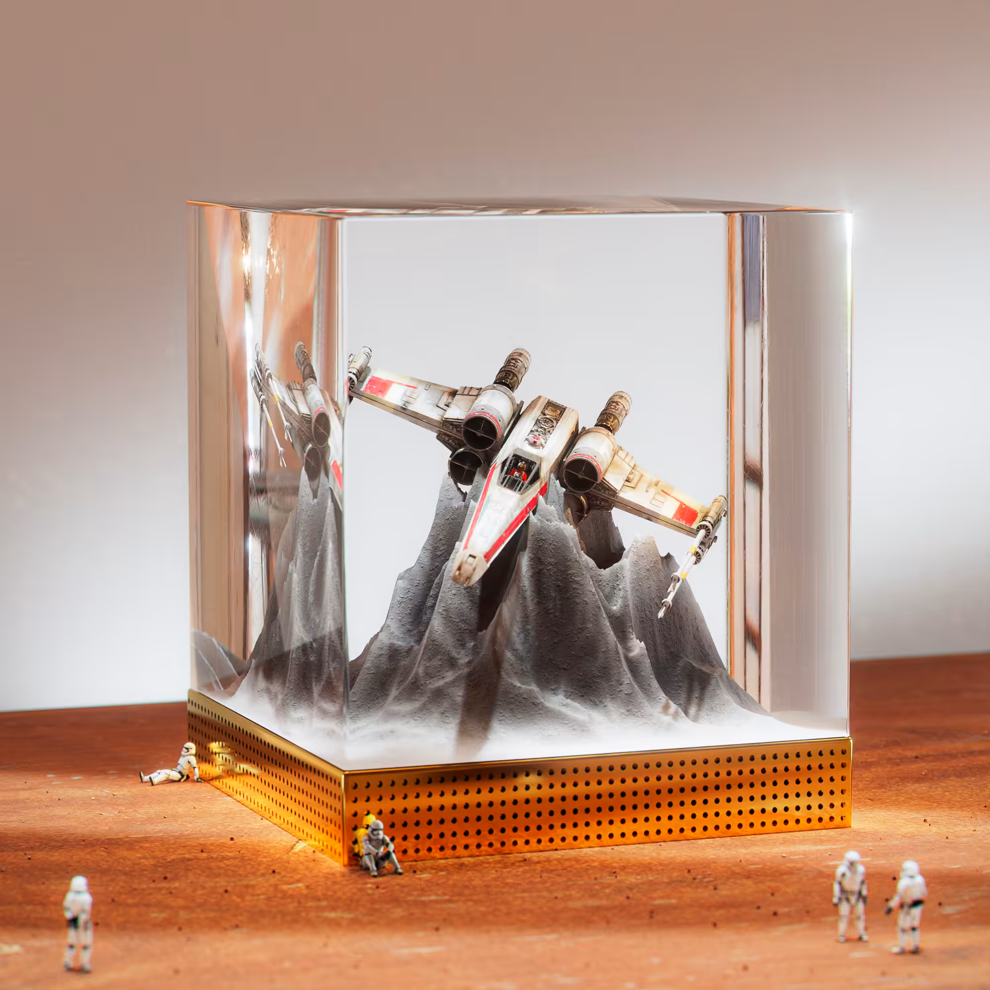 x-wing resin cube