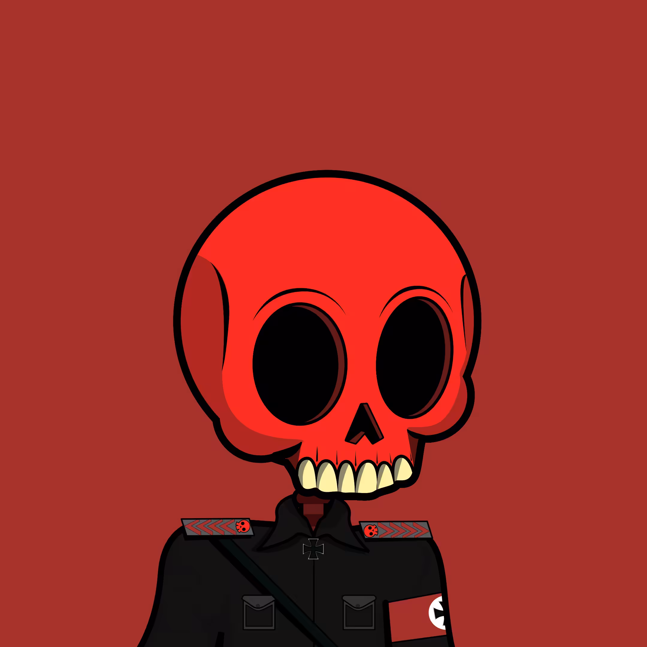 Edgar The Skeleton - Red Skull #66