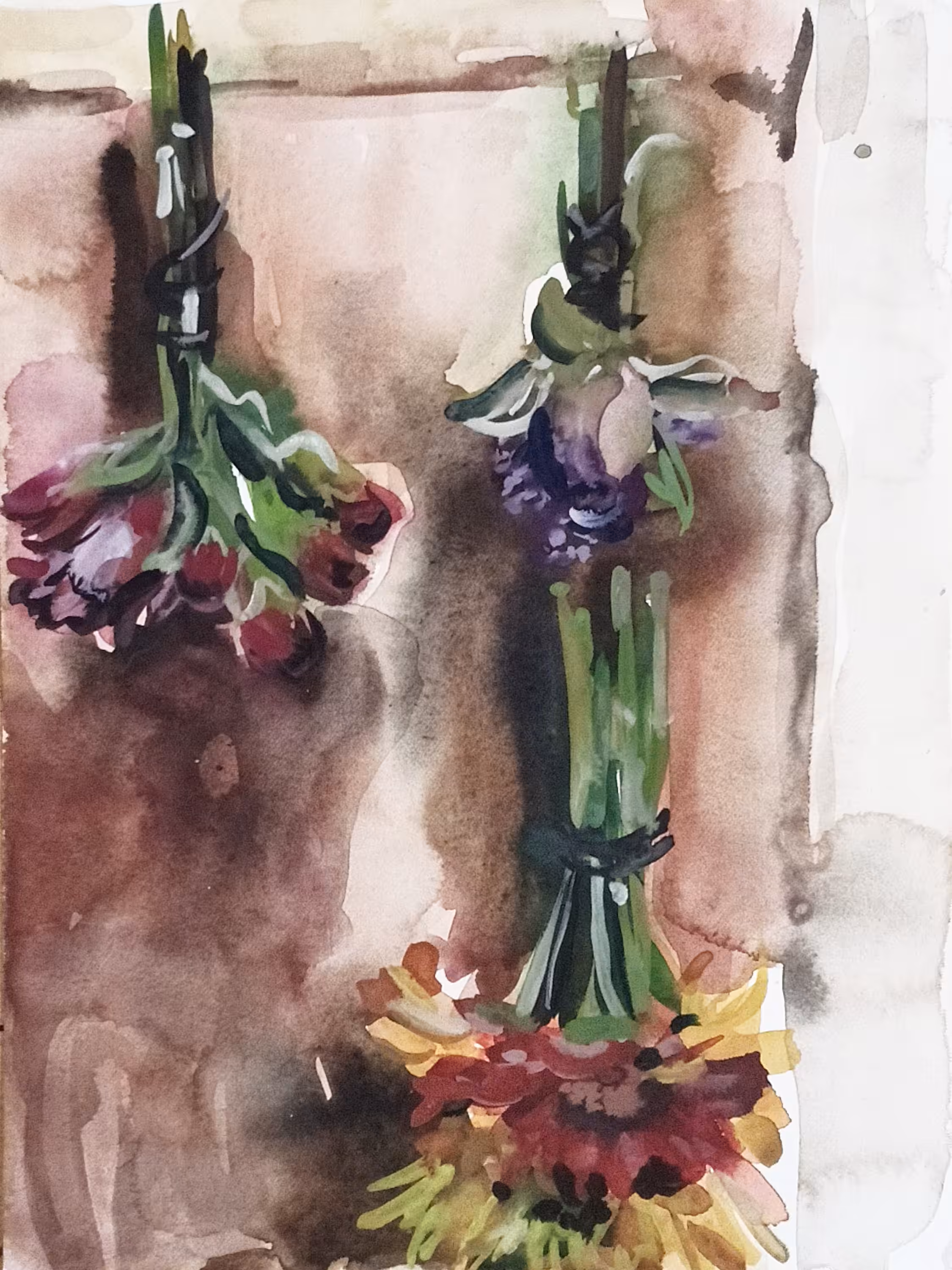 Dried Flowers On The Wall
