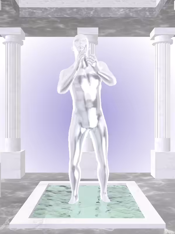 HeavenComputer: The Cheering Silver Chrome Man #4483
