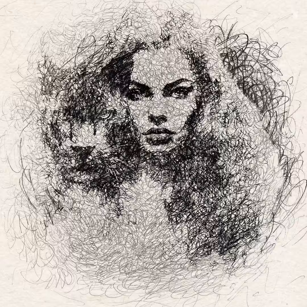 Girl with a panther