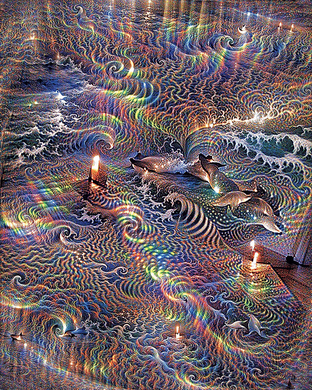 Dolphin Rays Of Light