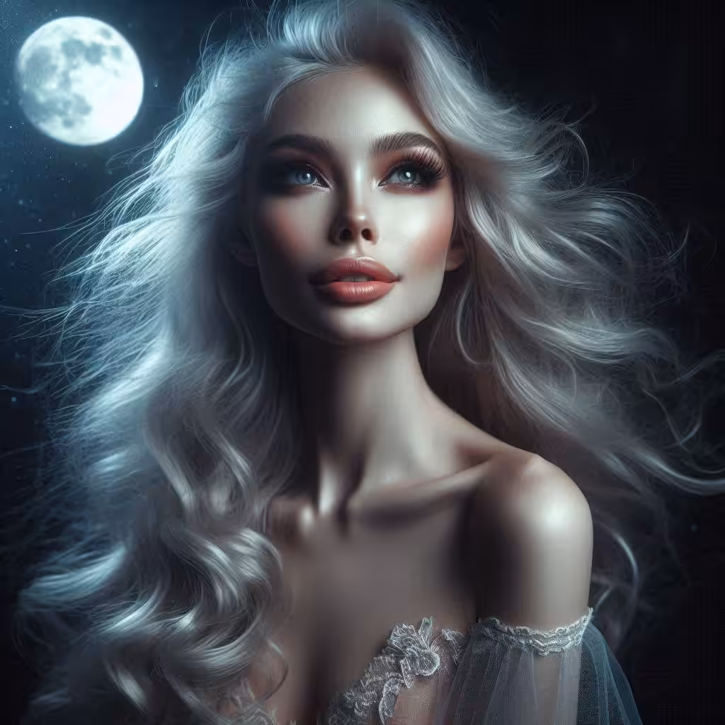Monalisa art: Monalisa under the moon 🌕 