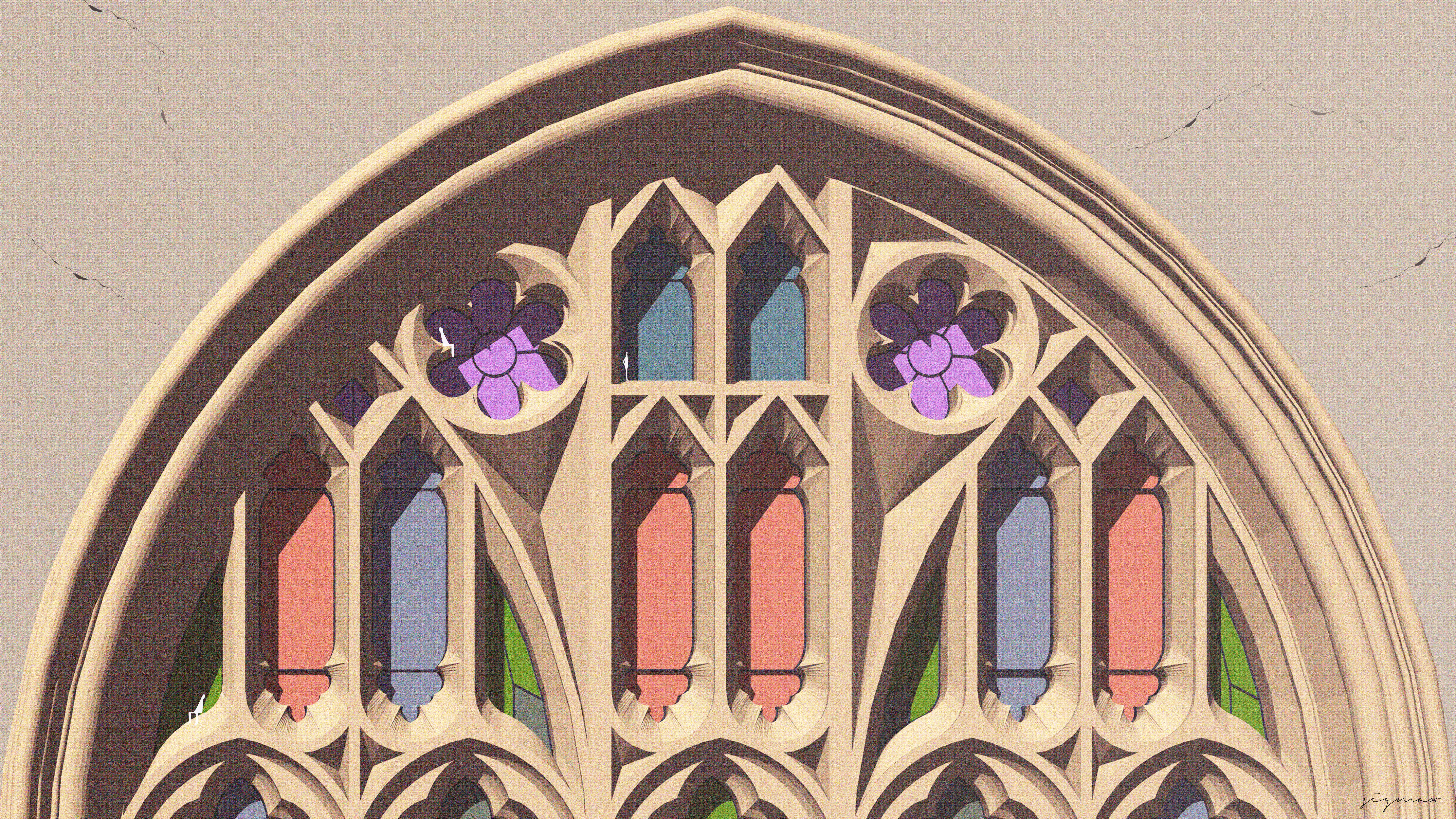 By The Coloured Window 