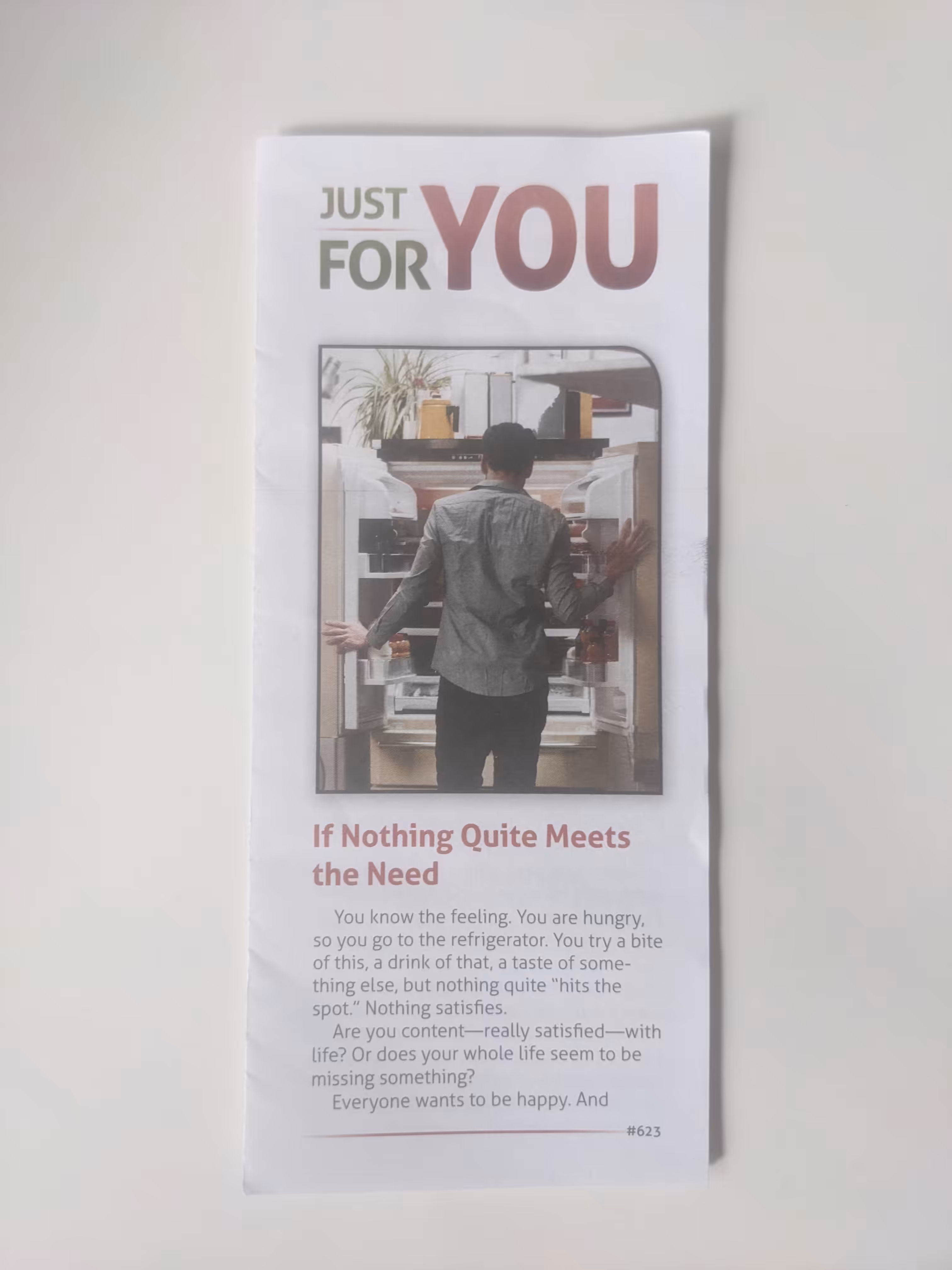 Subway Jesus Pamphlets: Just For YOU