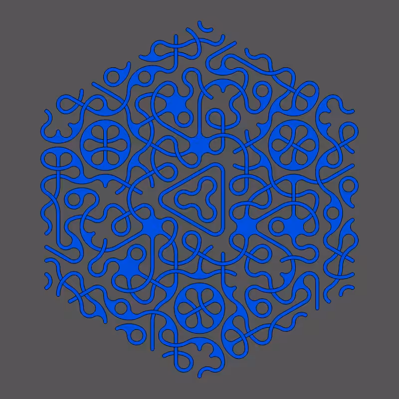 Threefold Symmetry - Dark Variations #483