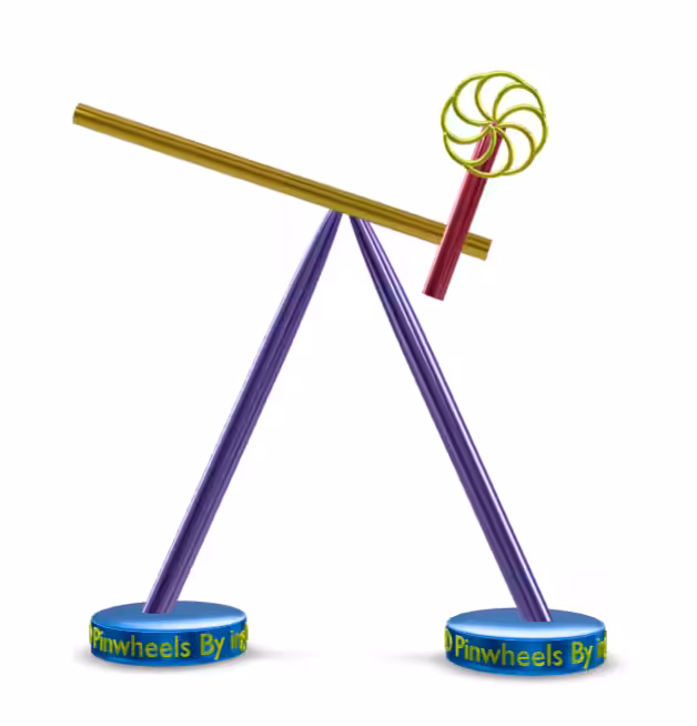3D pinwheel #85 Eternal Kinetic  Swinging stick