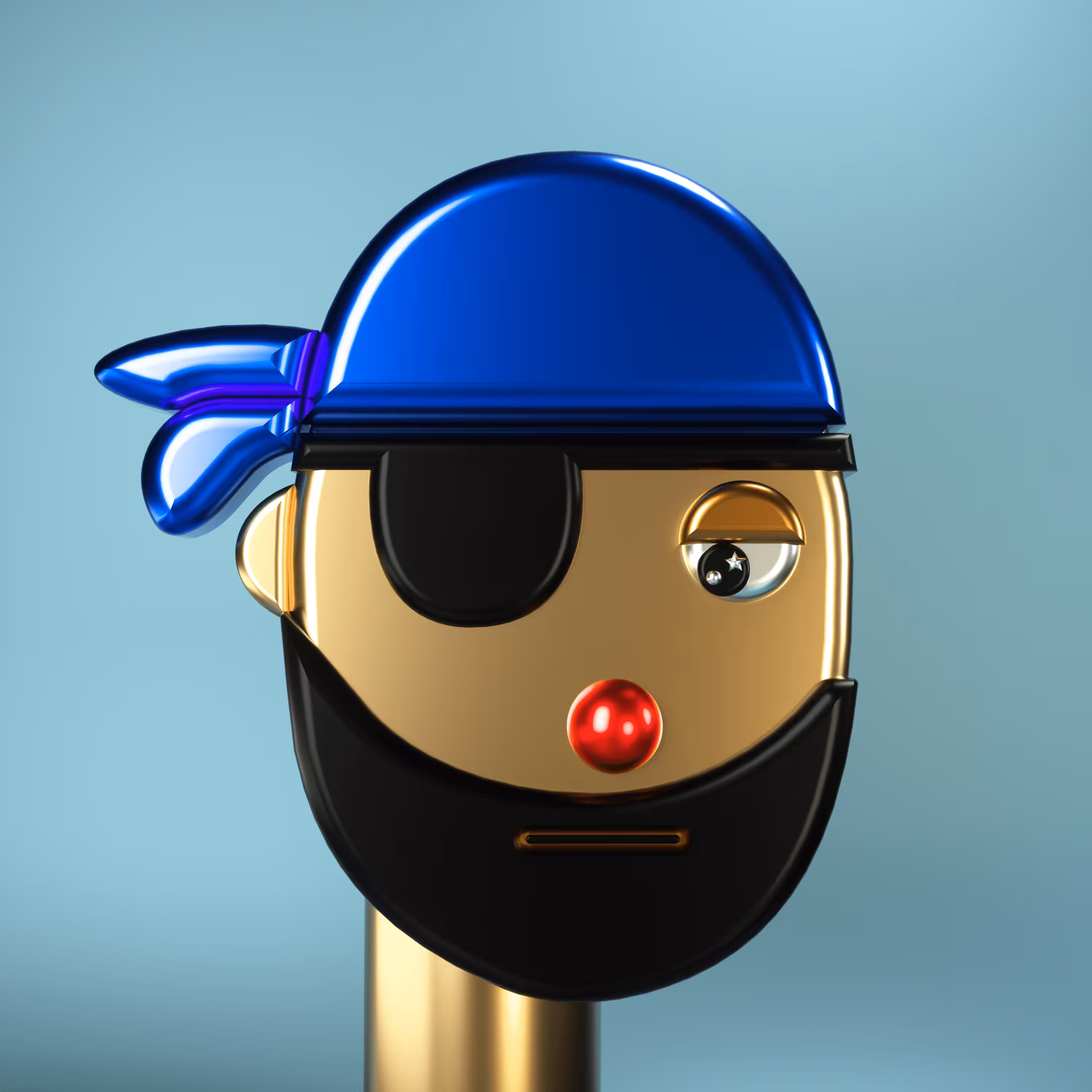 3D Chrome Punk #0302