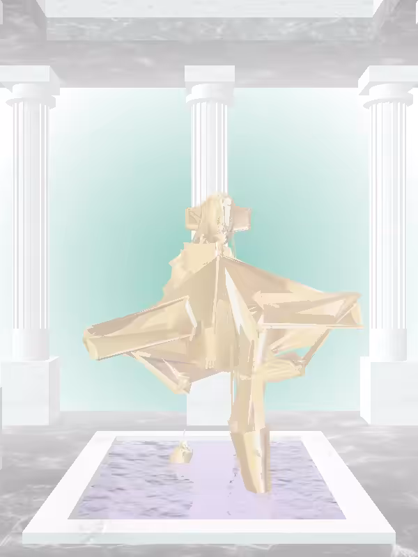 HeavenComputer: The Praying Real Gold Woman #5142