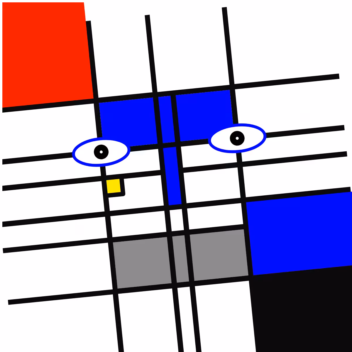Mondrian Faces #8