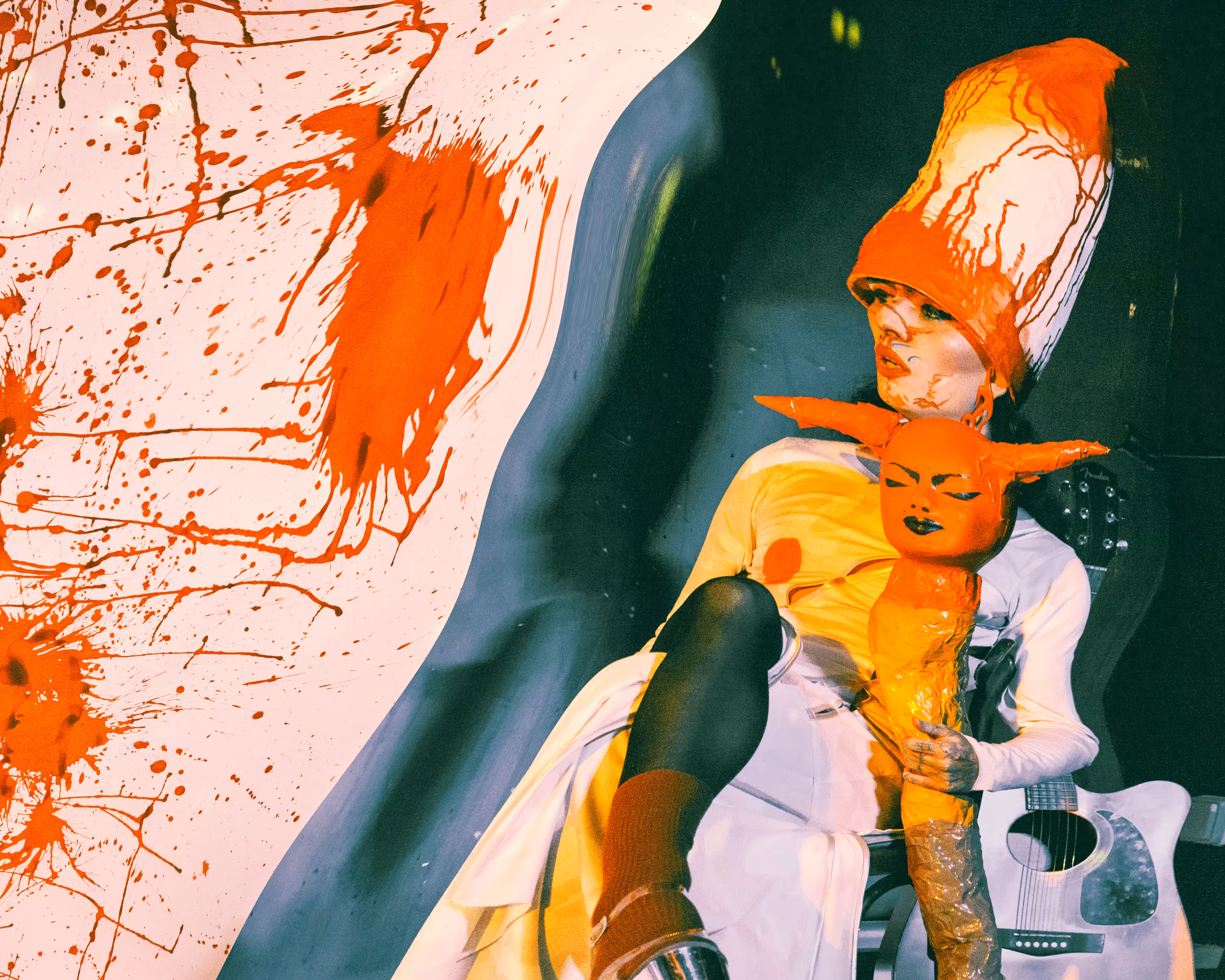 «red blood white snow #11» 2021