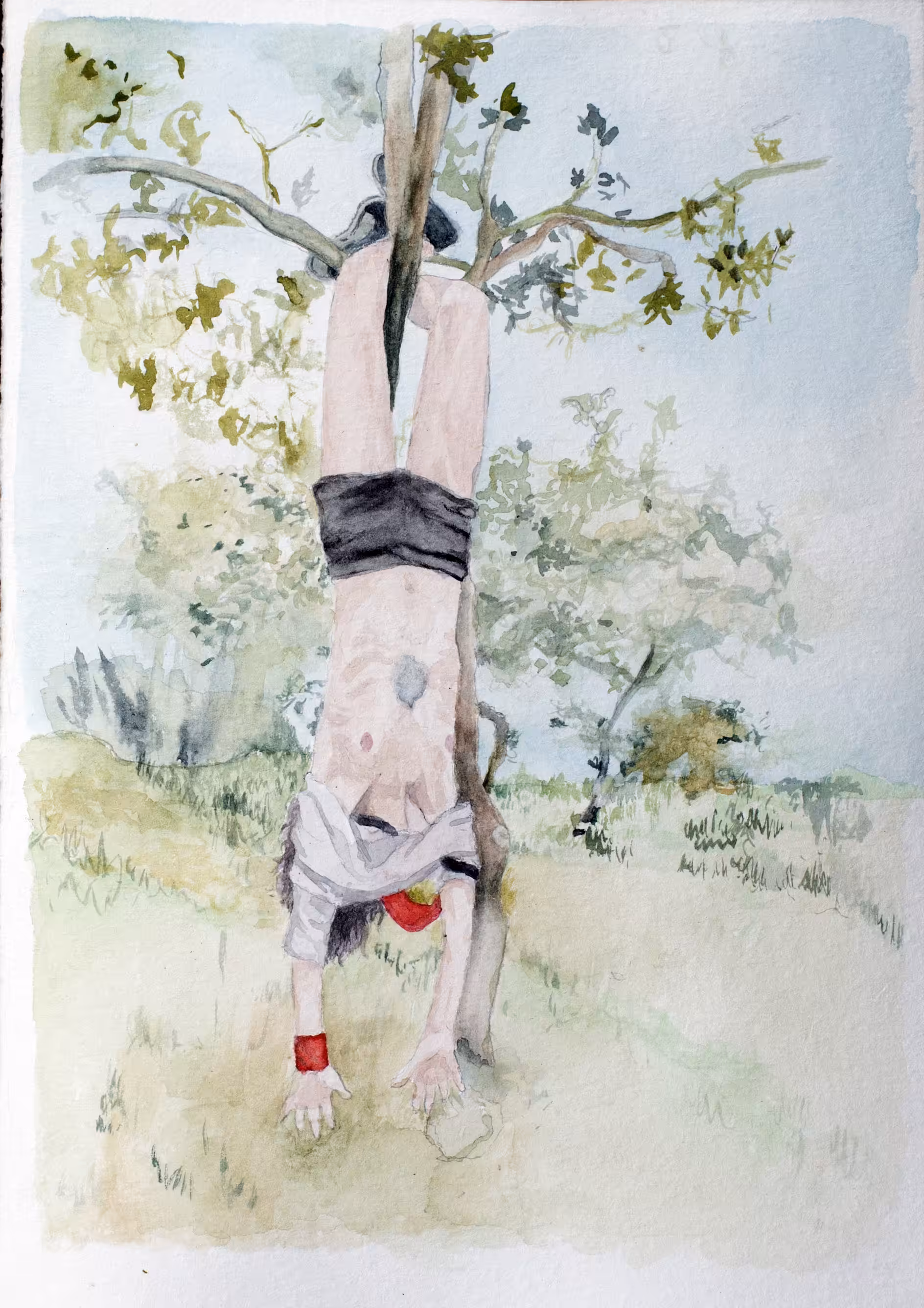 The hanged woman