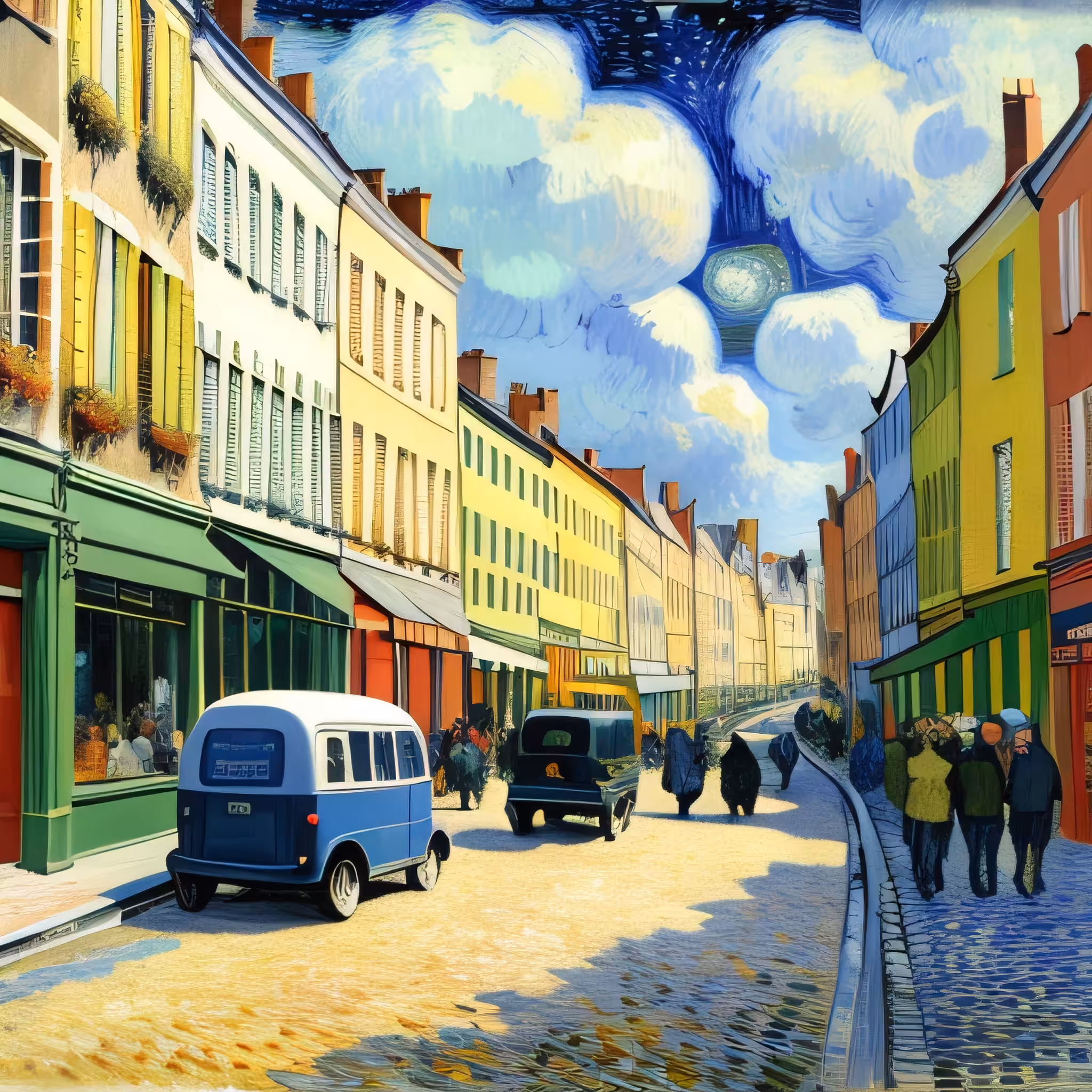 Colorful Canvas Avenue #1