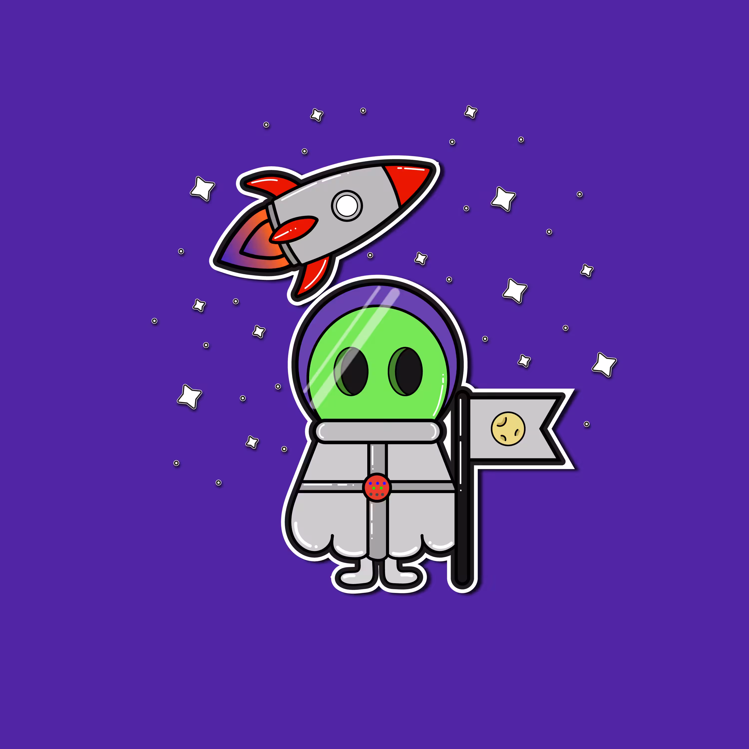 little alien astronaut