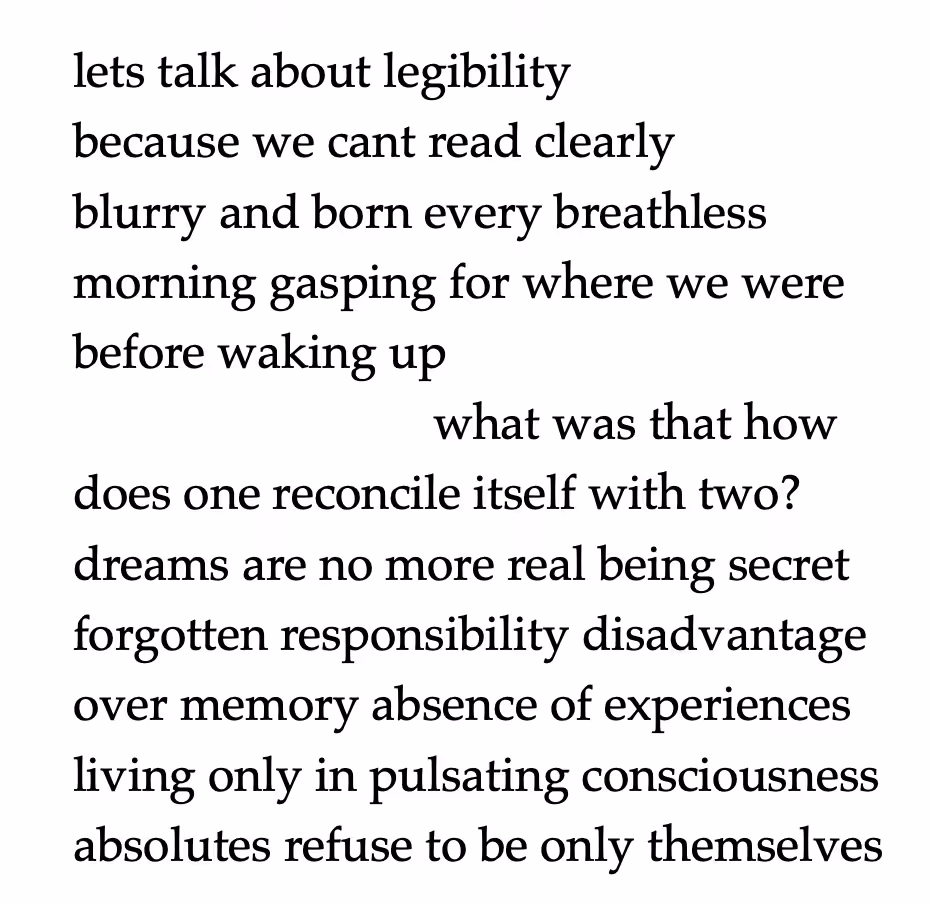 wordvoid: talking legibility