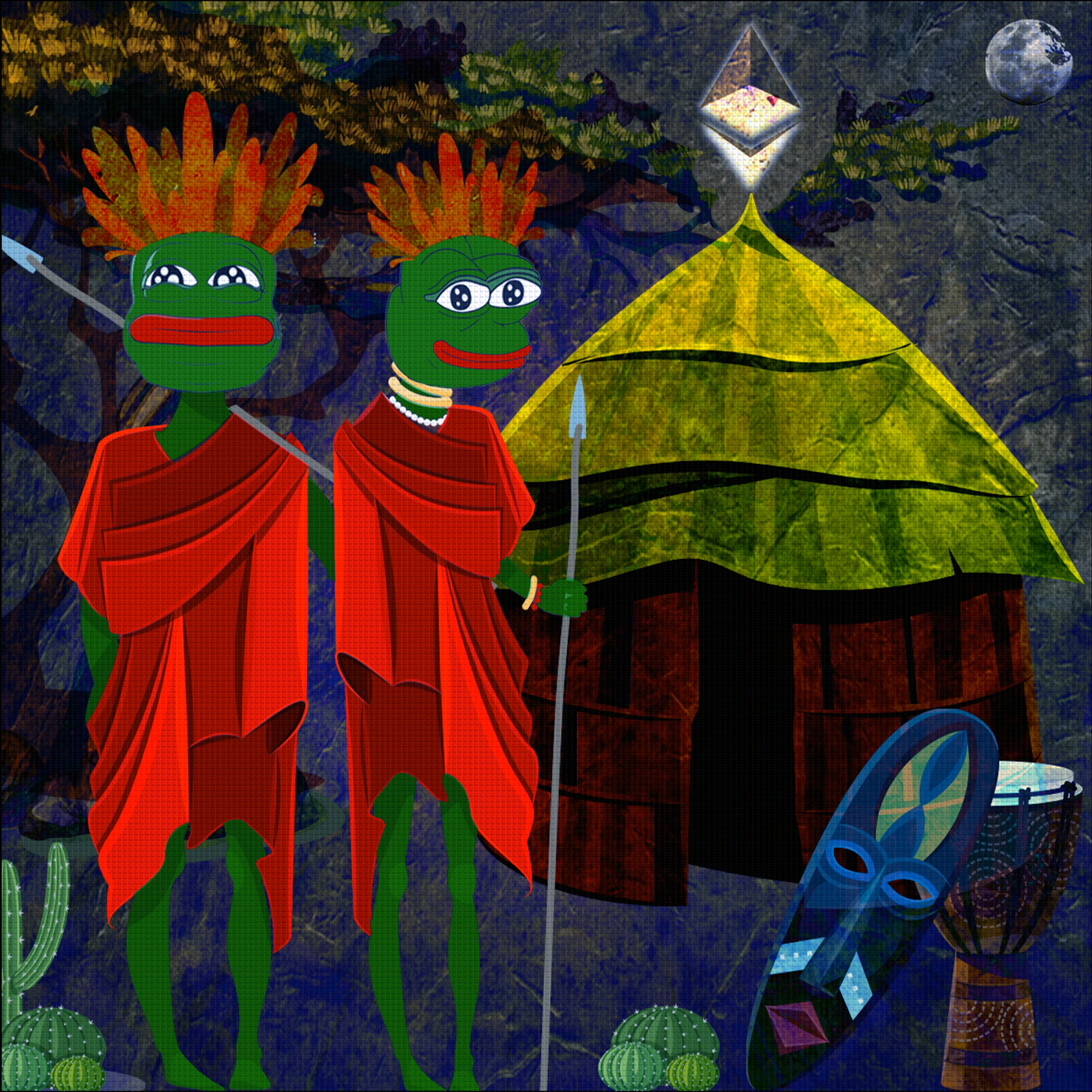 Pepe Tribal Chief And Chieftess