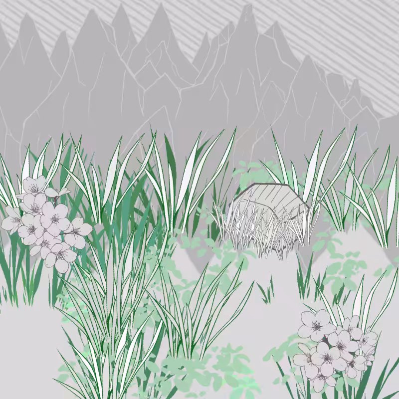Wild Grass and Rubble #167