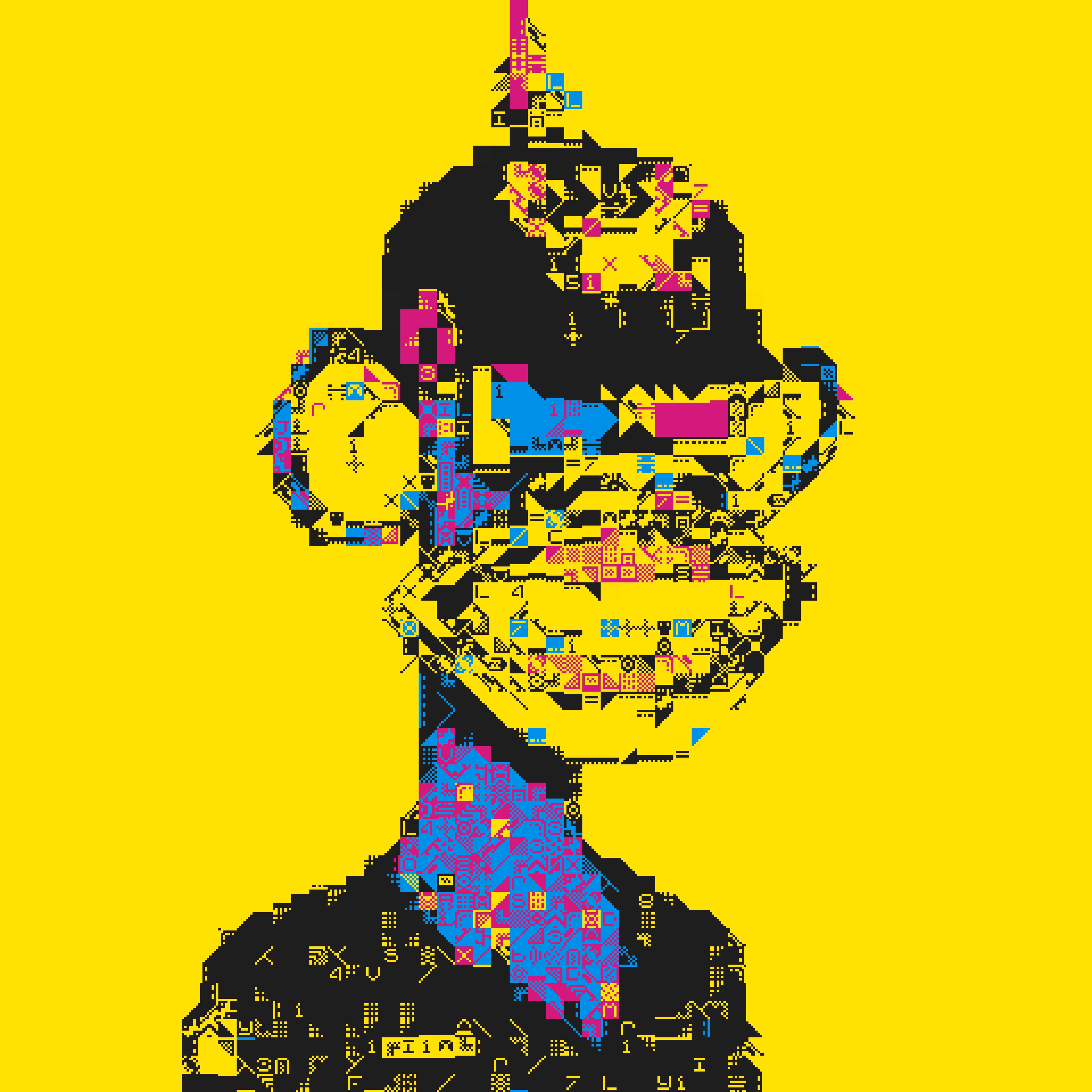 3D CUBIST APES #2