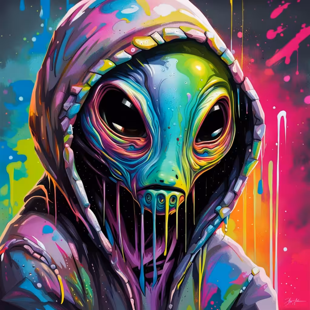 Hooded alien creature 28