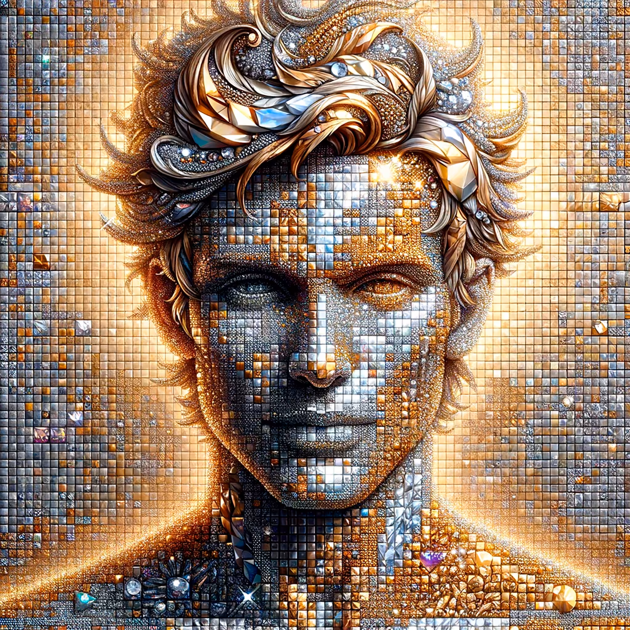 Precious Pixels 1 - diamonds and gold