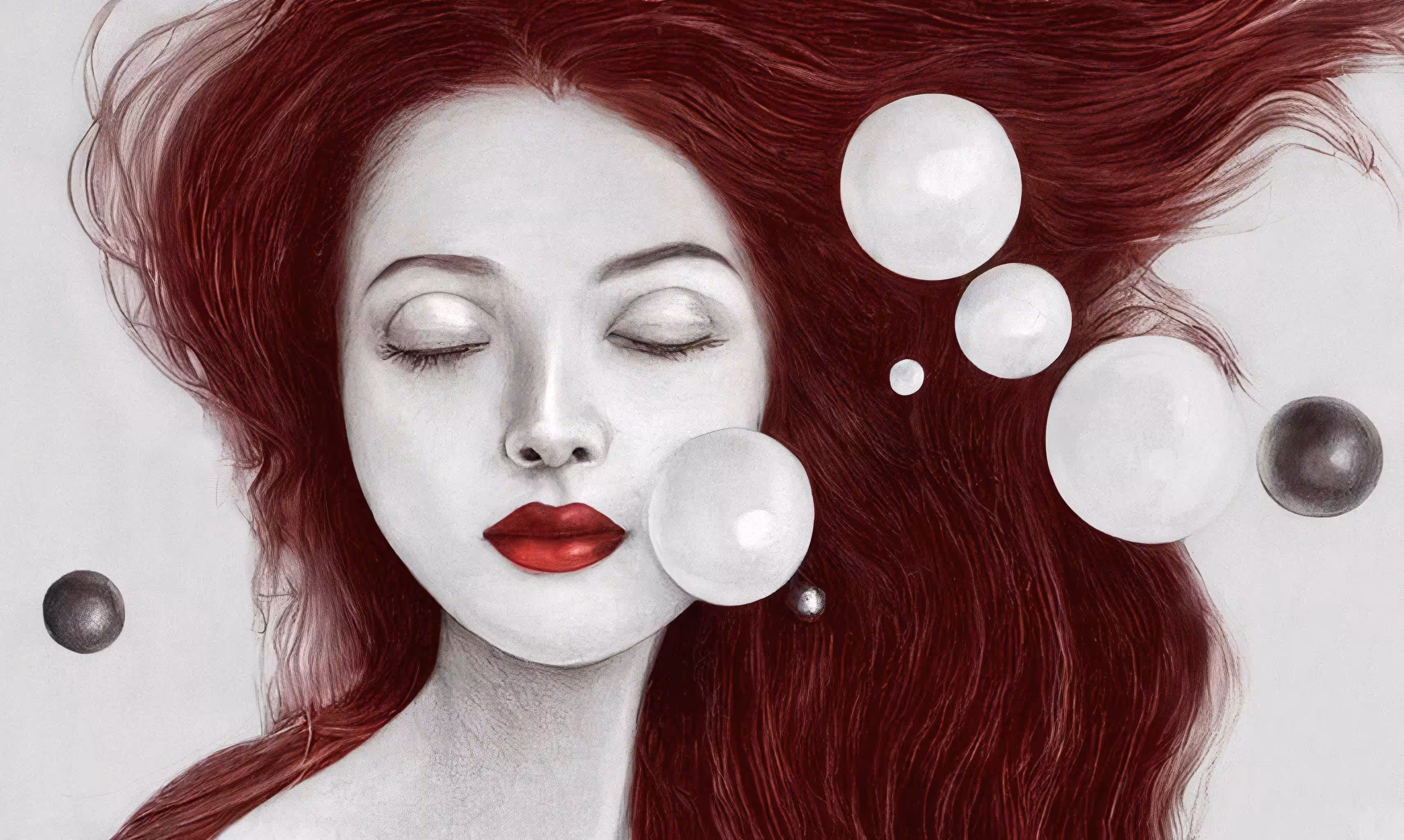 dreamy woman