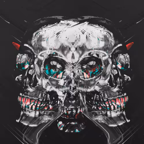 Digital Art Colletion: Three-Headed Necro | Artwork by SKLTN | Special Limited Edition of 2