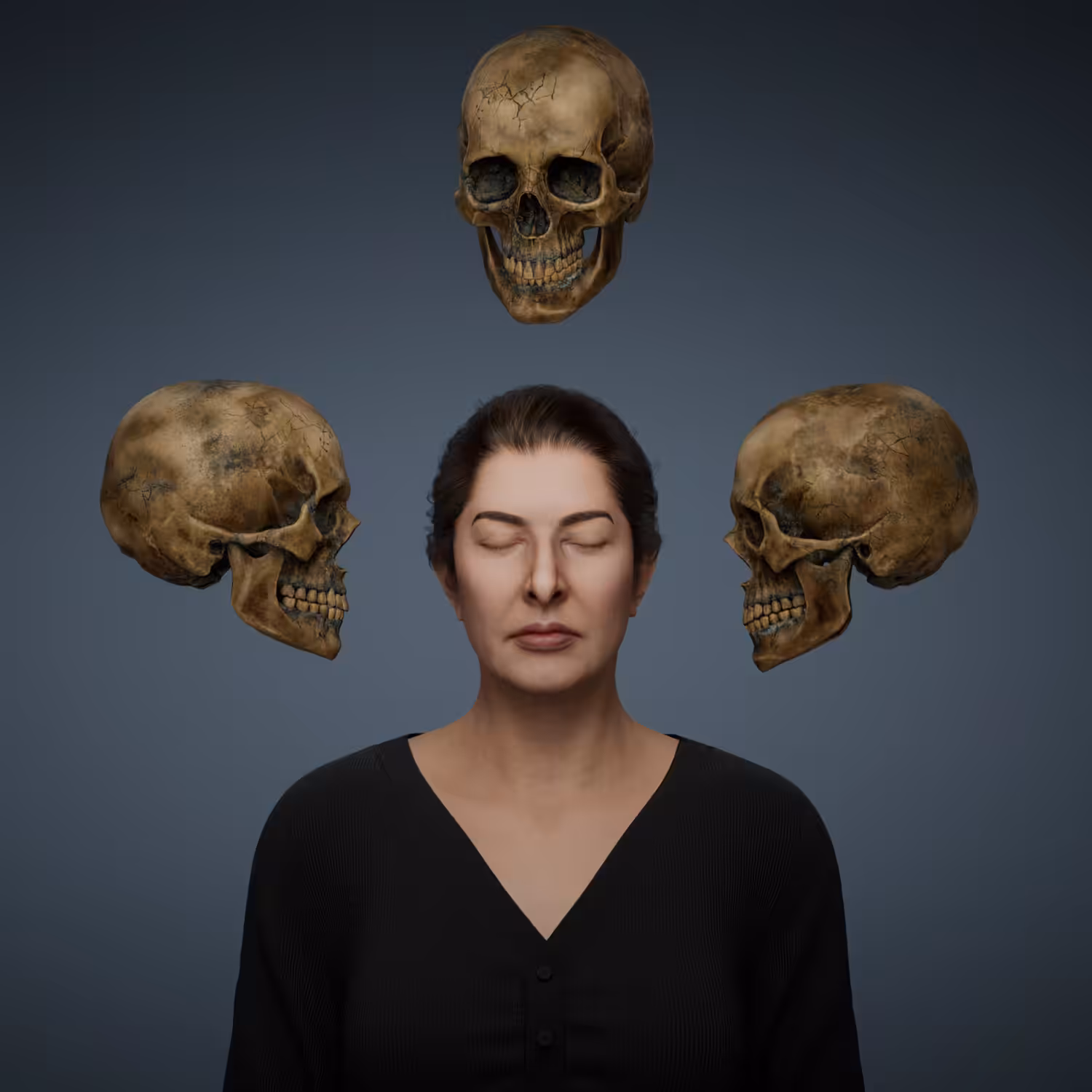 Portrait with Skulls #203