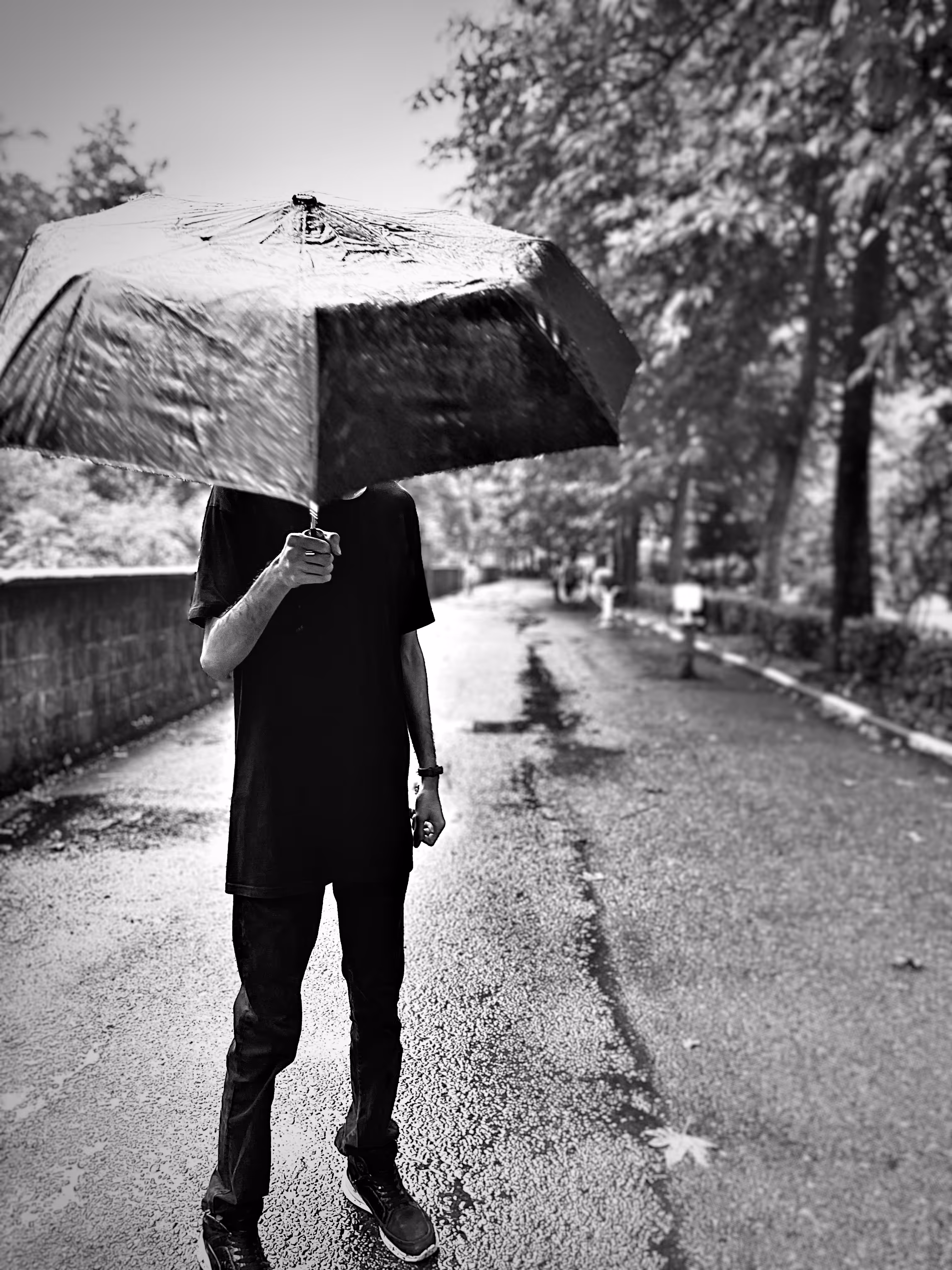 A rainy day in Rasht, Iran.