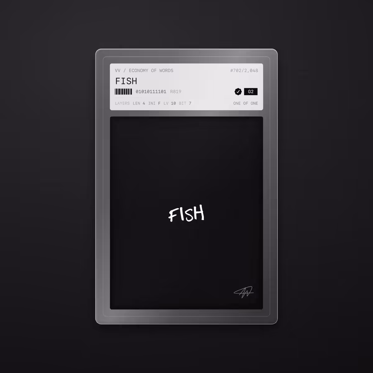 Economy of Words: FISH · #702