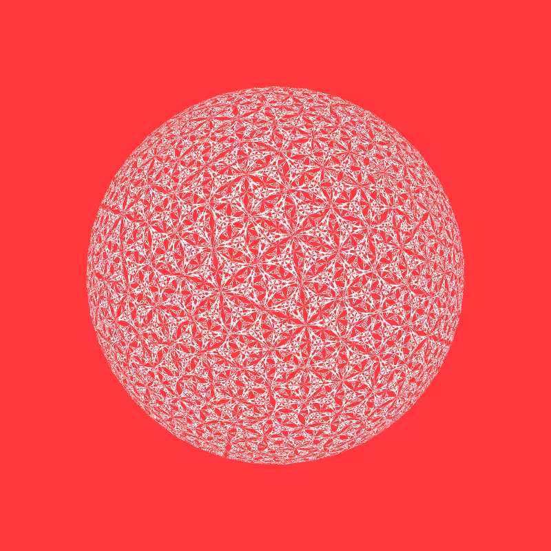 Digital Gothic: Spherical Tessellation #12