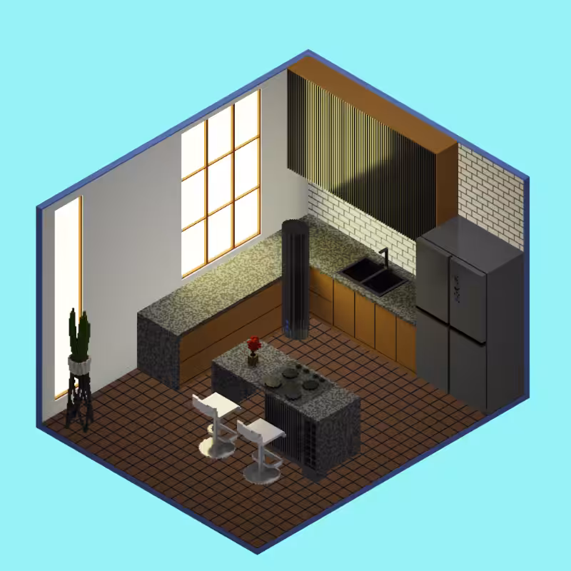 Isometric kitchen #38