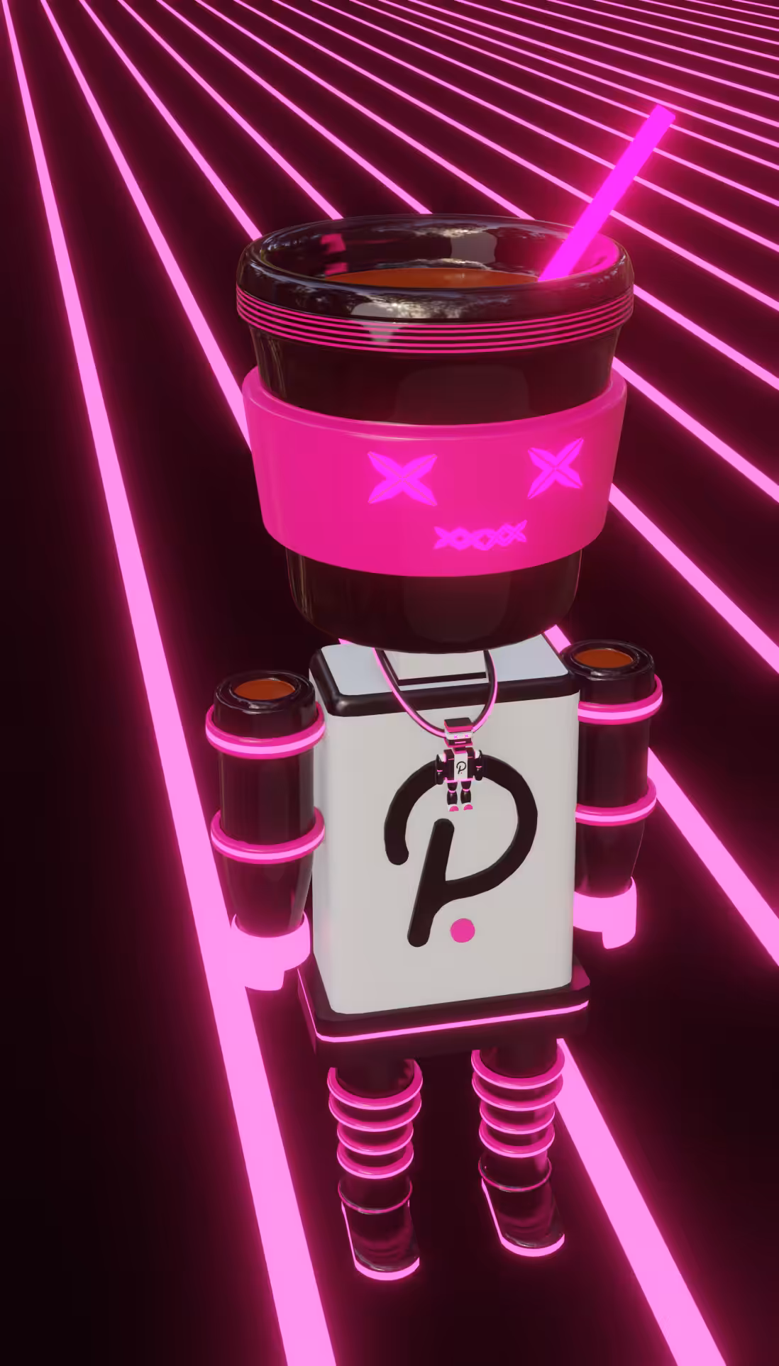 Polkadot Coffee Mascot