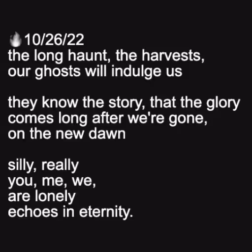 🔥10/26/22
the long ...