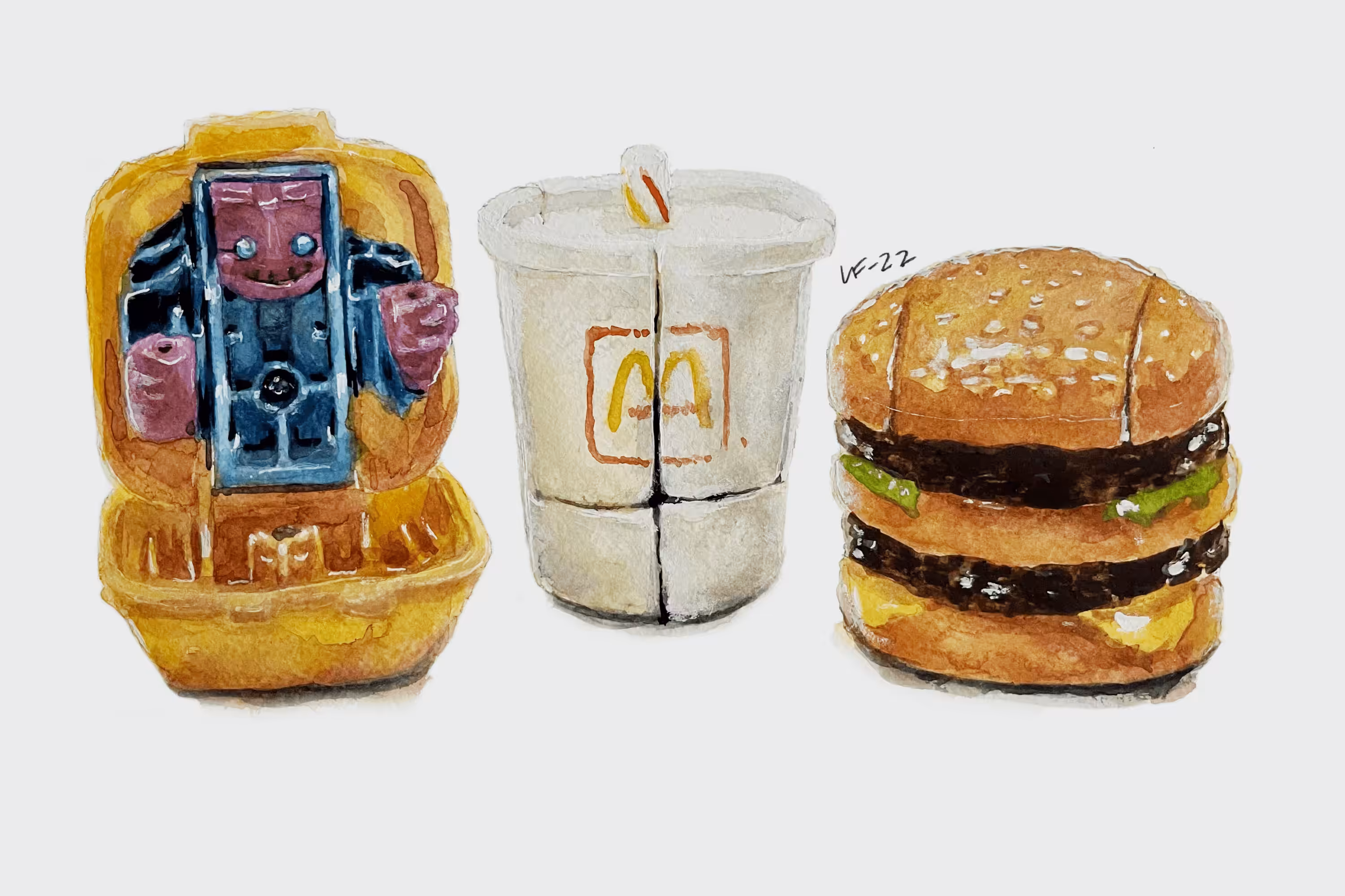 #14 80's Burger Toys