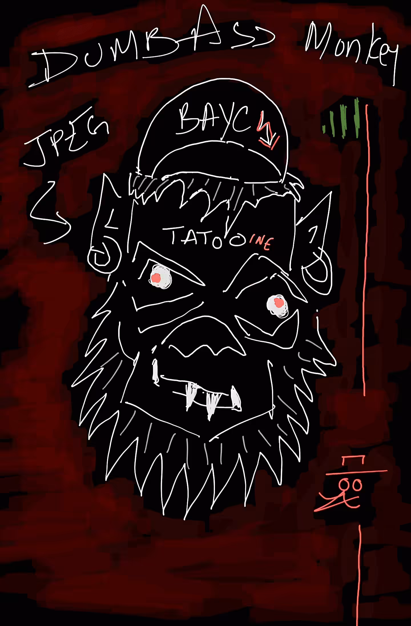 Dumbass monkey Jpeg