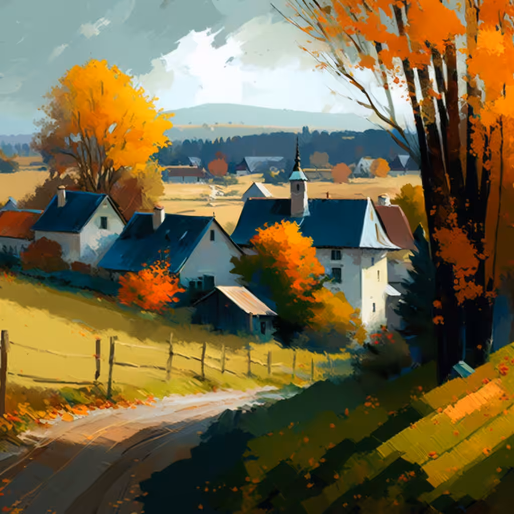Tranquility of Village