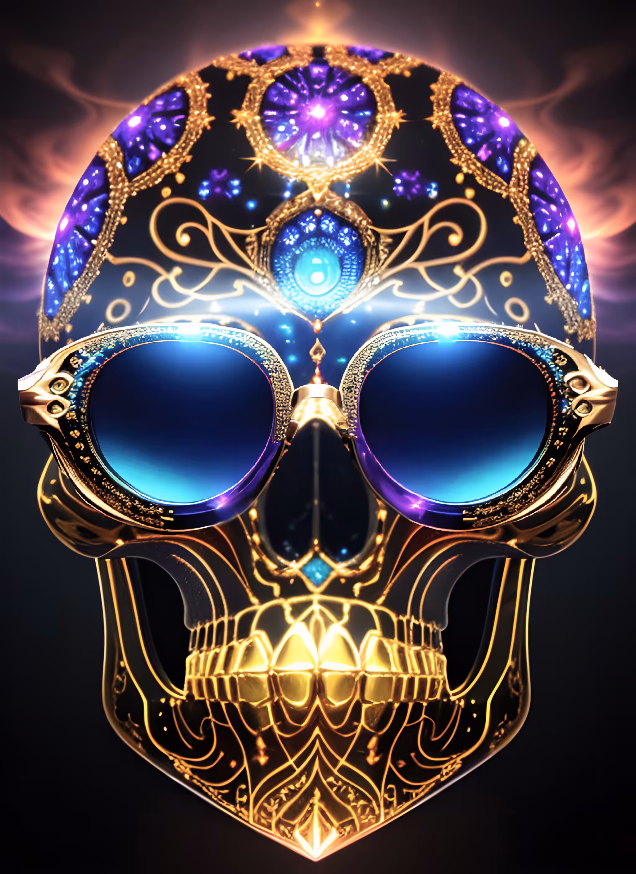 "Skull Symphony #39" 🕯️🌹💎