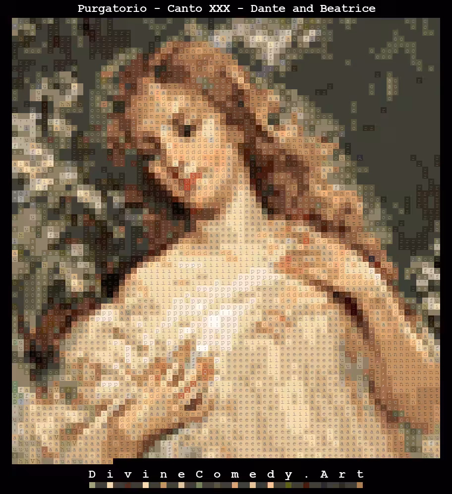 Purgatorio, XXX - Dante and Beatrice