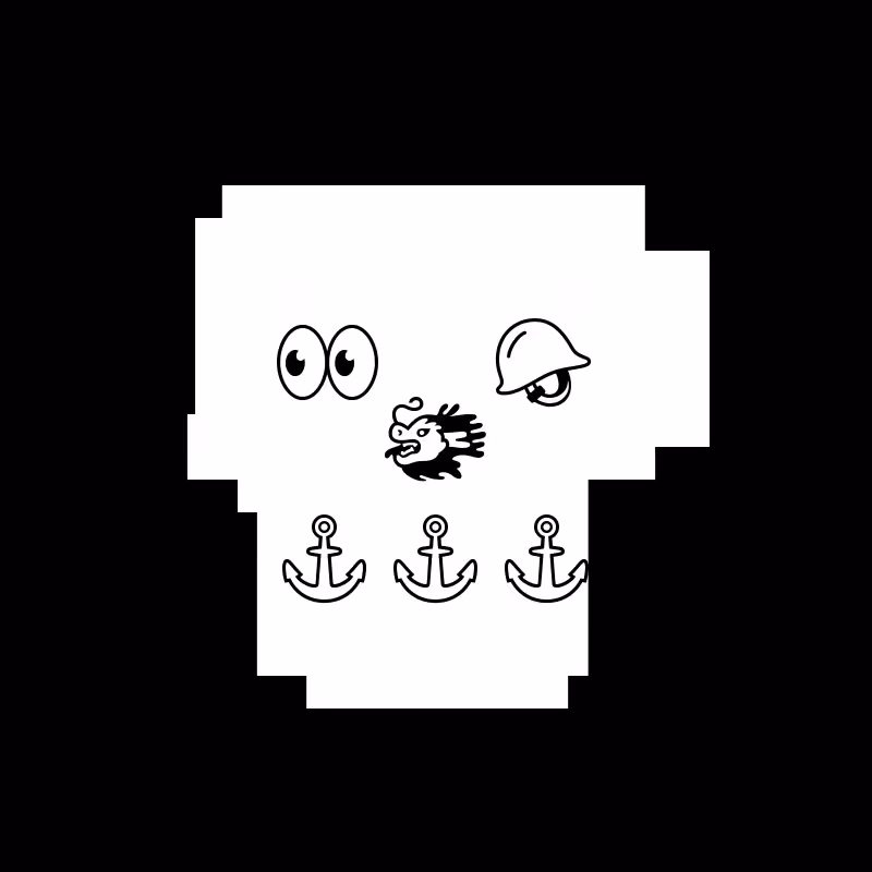 NotSkull(B&W) #133