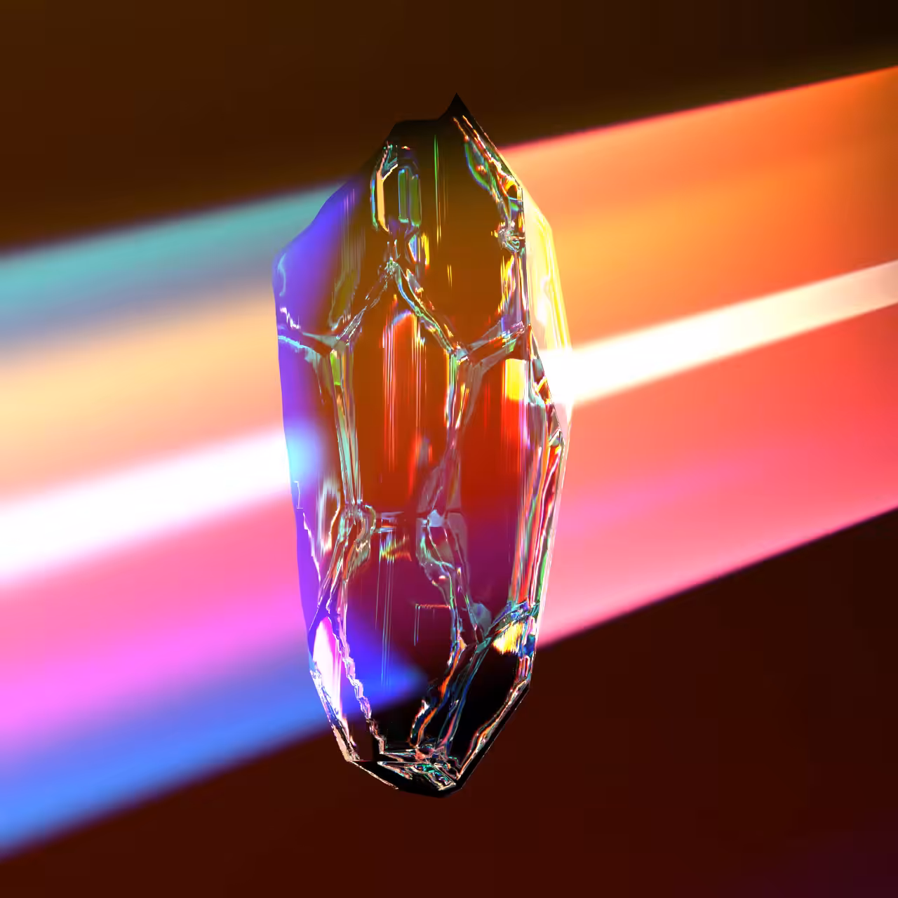LIGHT THROUGH CRYSTAL SHARD 
