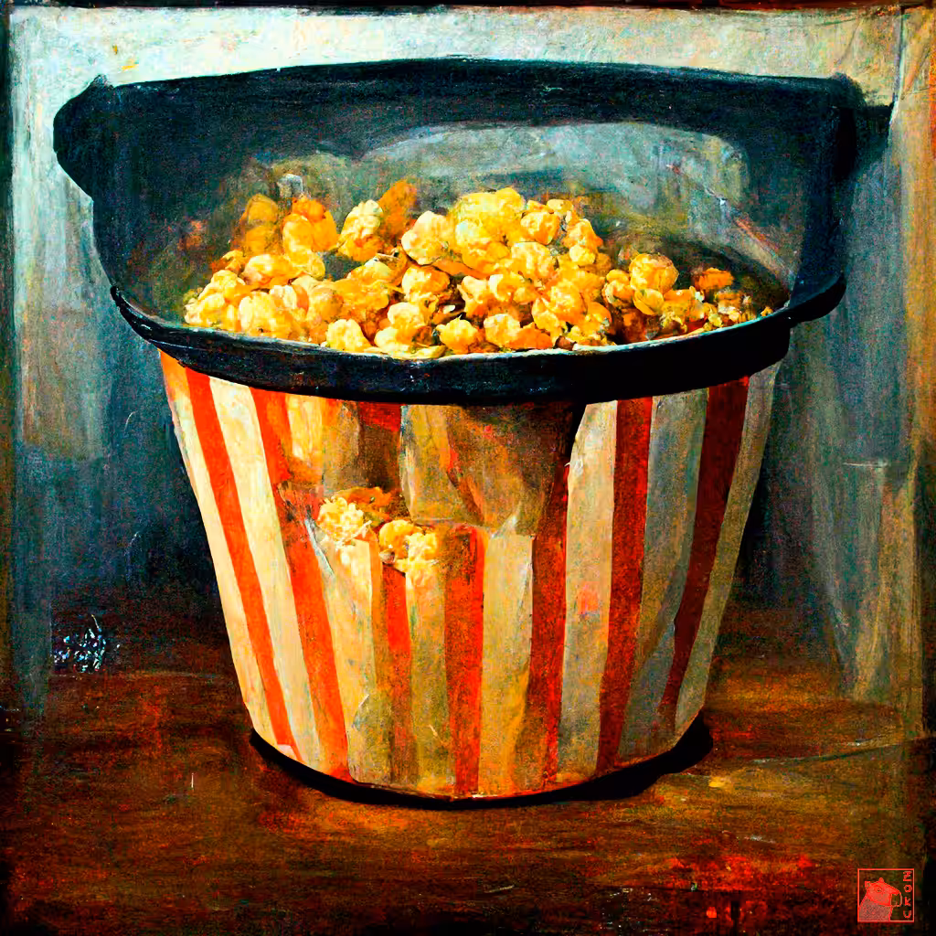 Cryptofood: A bucket of popcorn